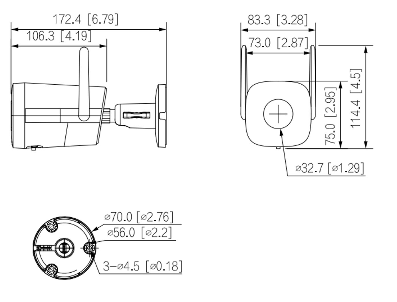 IPC-HFW1539DTK1-SAW-IL dimensions