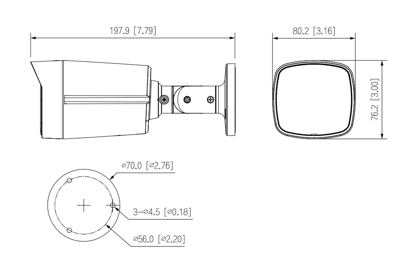 IPC-HFW2249TL-S-LED-PRO dimensions