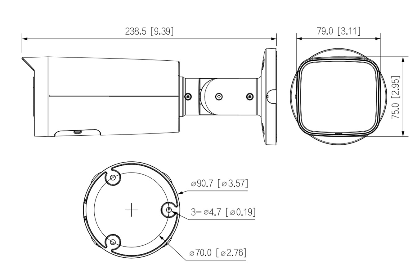 IPC-HFW2449T-ZAS-IL dimensioni