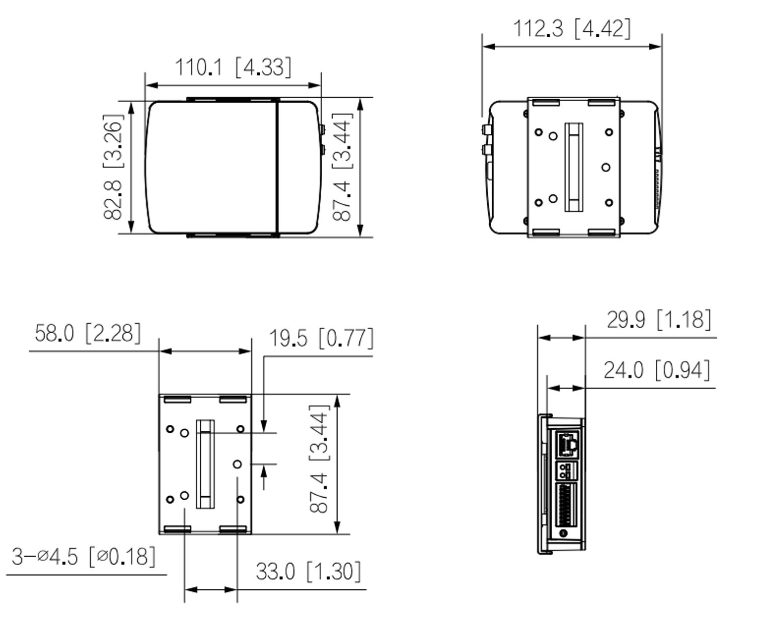 IPC-HUM8441E-E2 dimensions