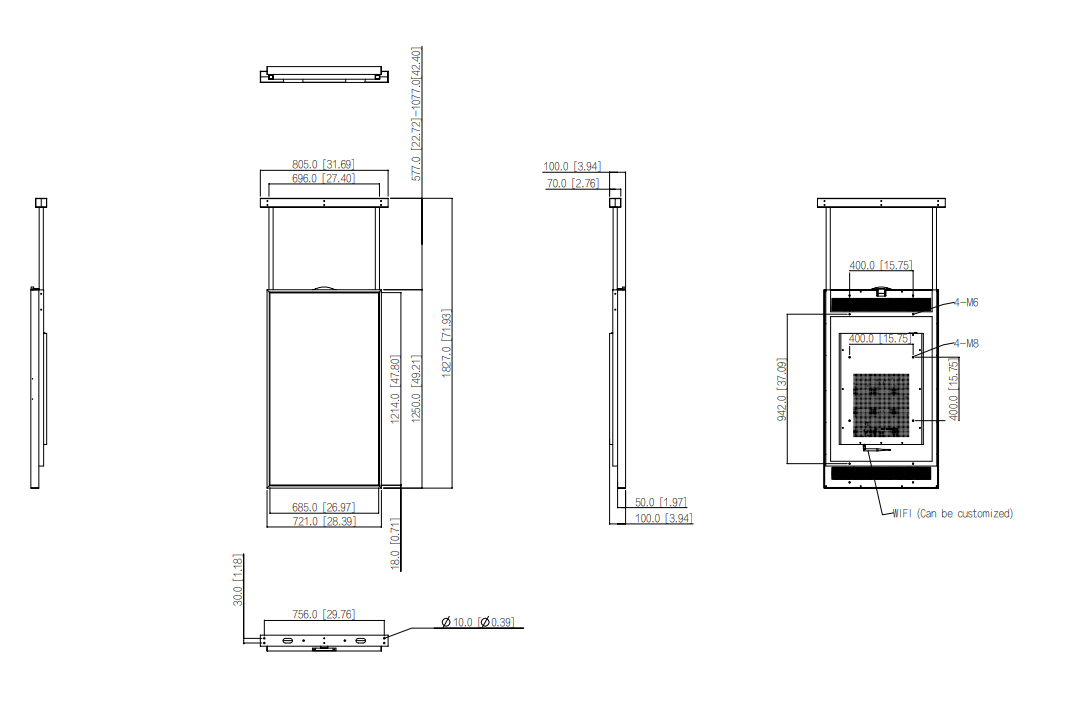 LDH55-WAI200K dimensions