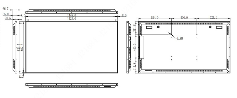 LDH65-HAI400K dimensioni