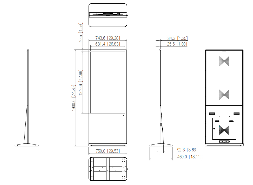 LDV55-SAI400K dimensioni