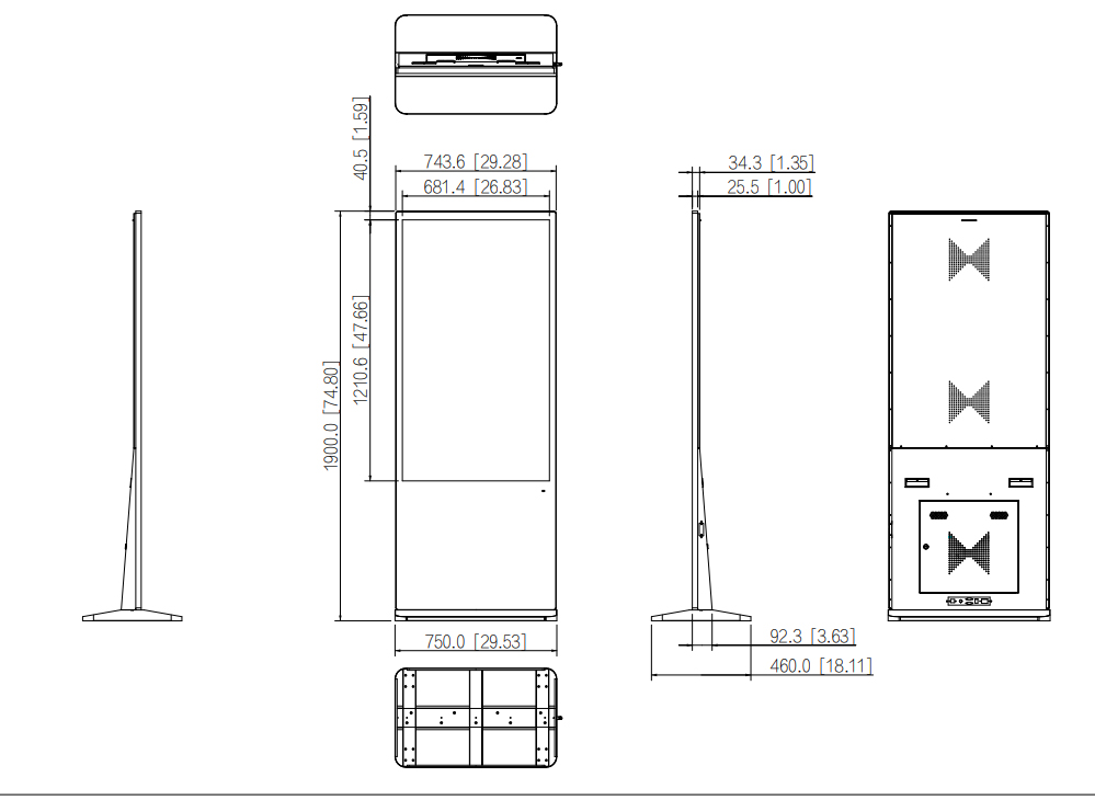LDV55-SAI400TK dimensioni