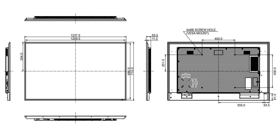 LH5575UHS-B2AG dimensioni