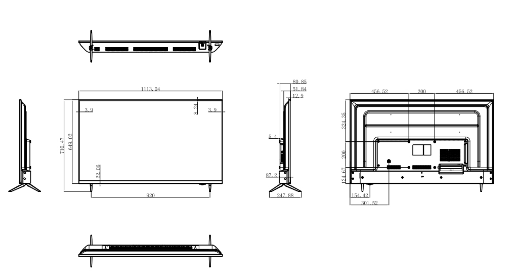 LM50-F400 dimensioni