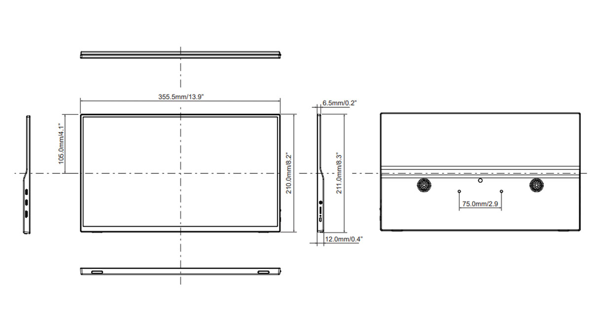 P1671HSC-B1 dimensioni