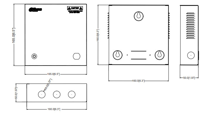 PFM340-5CH dimensioni