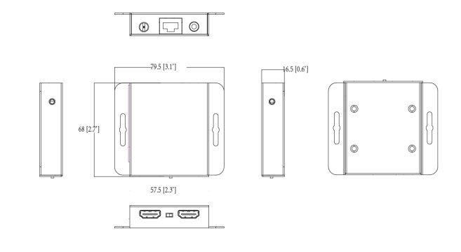 Dimensions du PFM700-E