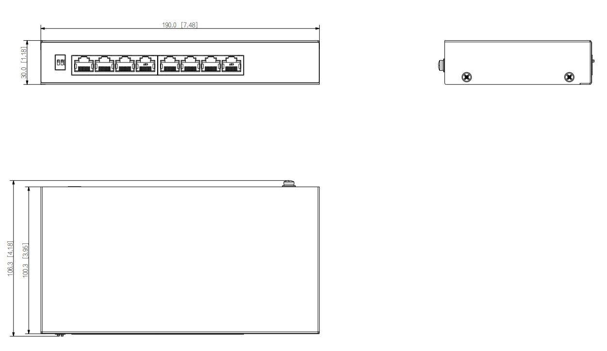 PFS3008-8ET-60-V2 dimensions