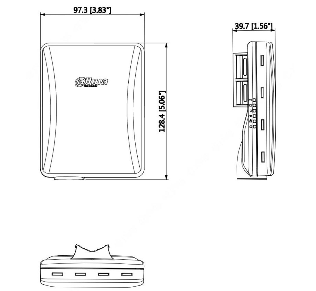 Dimensions du PFWB5-30ac