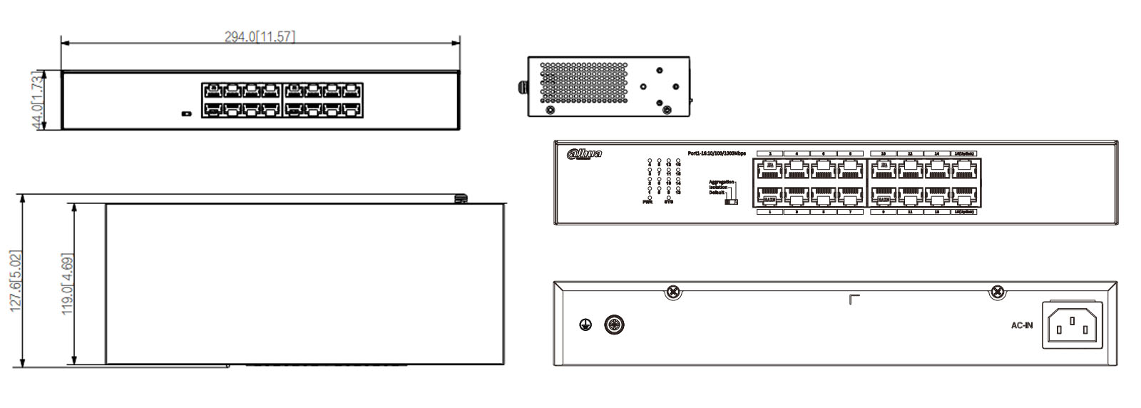 S3016-16GT dimensions
