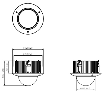 Dimensioni telecamera Dahua motorizzata SD42216DB-HC