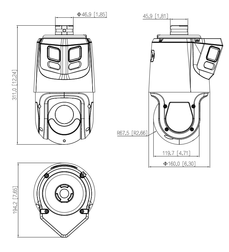 SDT4E425-8P-GB-APV2 dimensioni