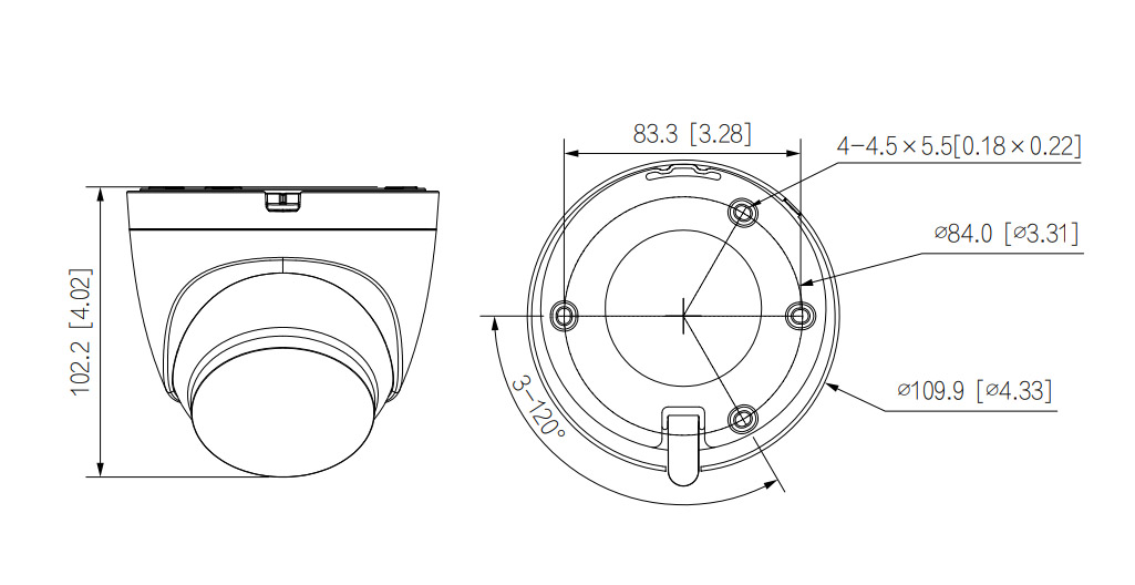T4A-PV dimensioni