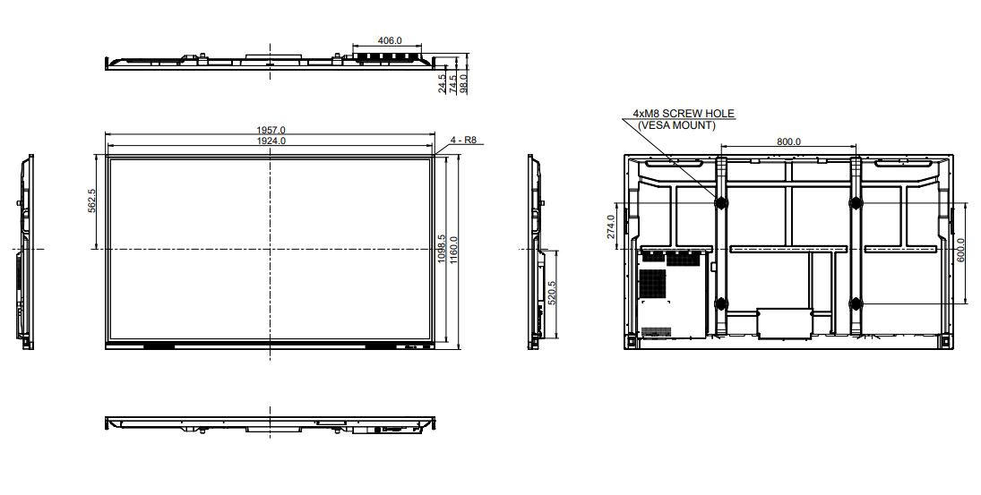 TE8612MIS-B4AG dimensions