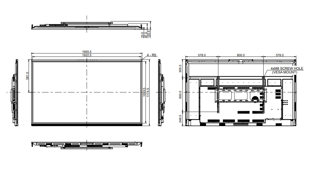 TE8615A-B1AG dimensioni