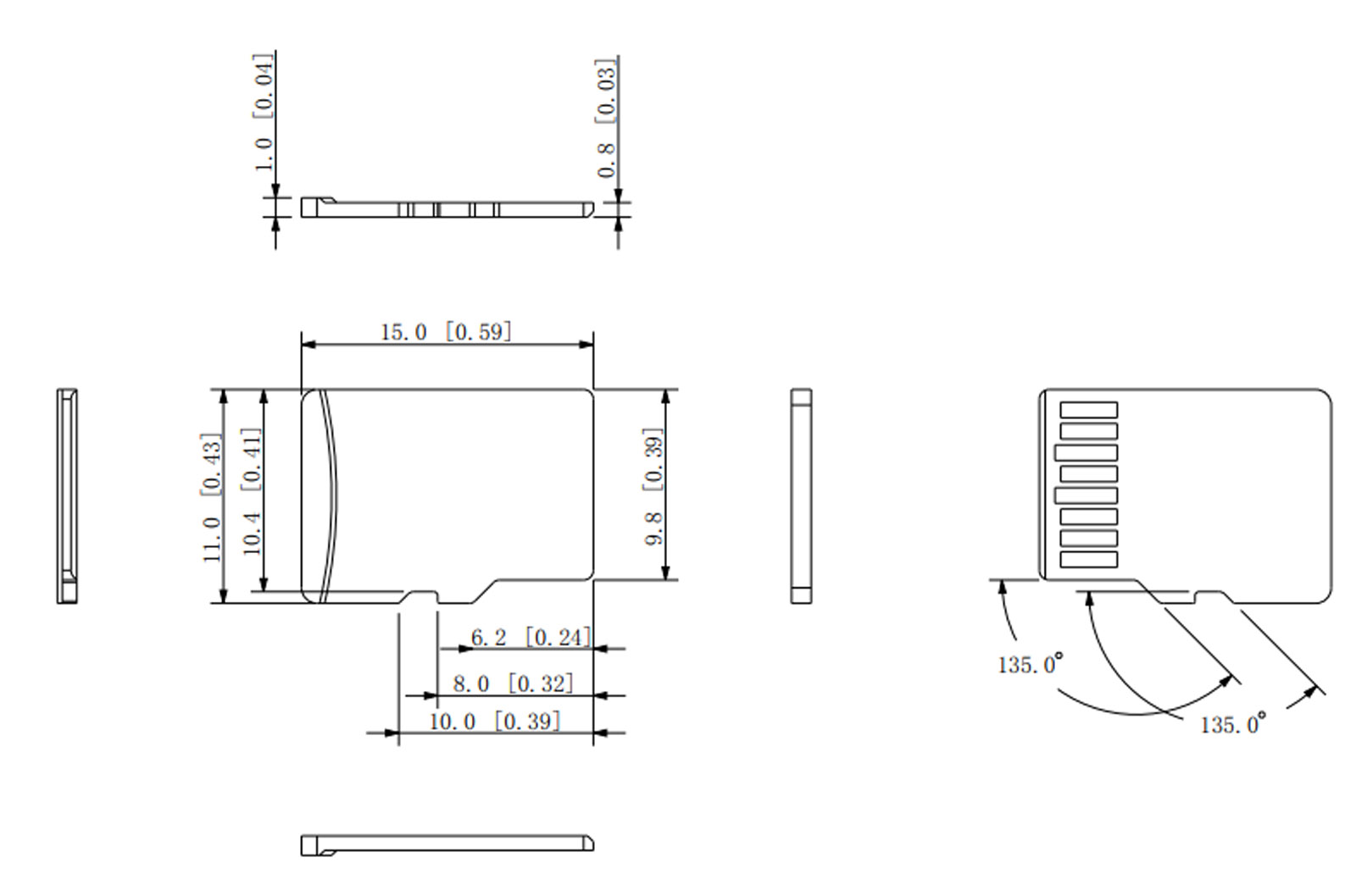 TF-P100-32G dimensioni