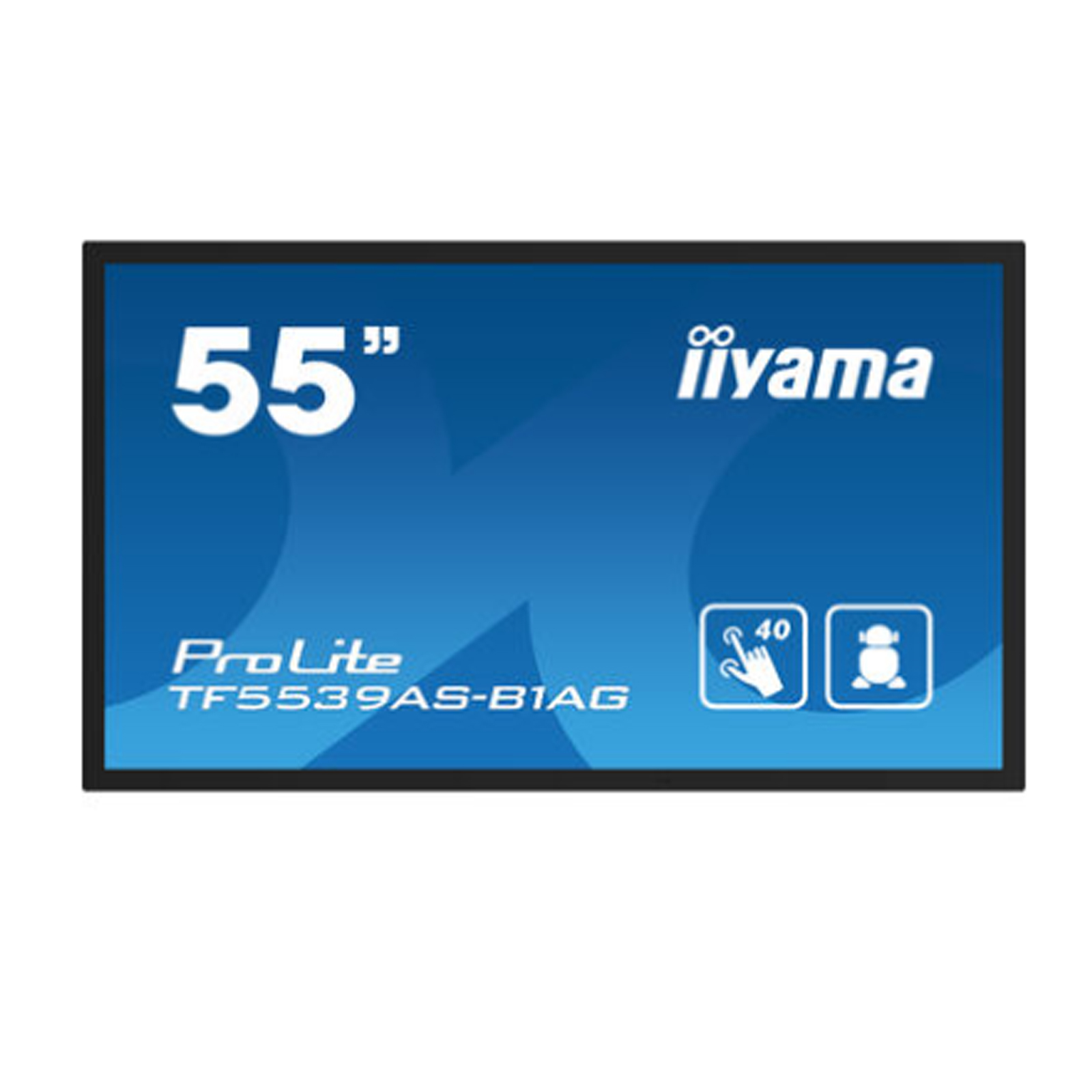 Monitor táctil iiyama ips led 4k uhd de 55 pulgadas y 40 puntos