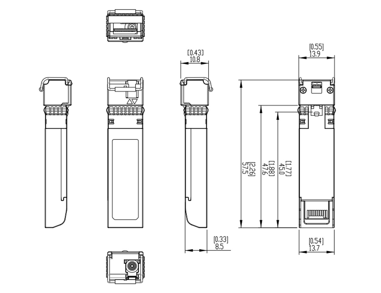 TSFP-1270T-20-SMF dimensions