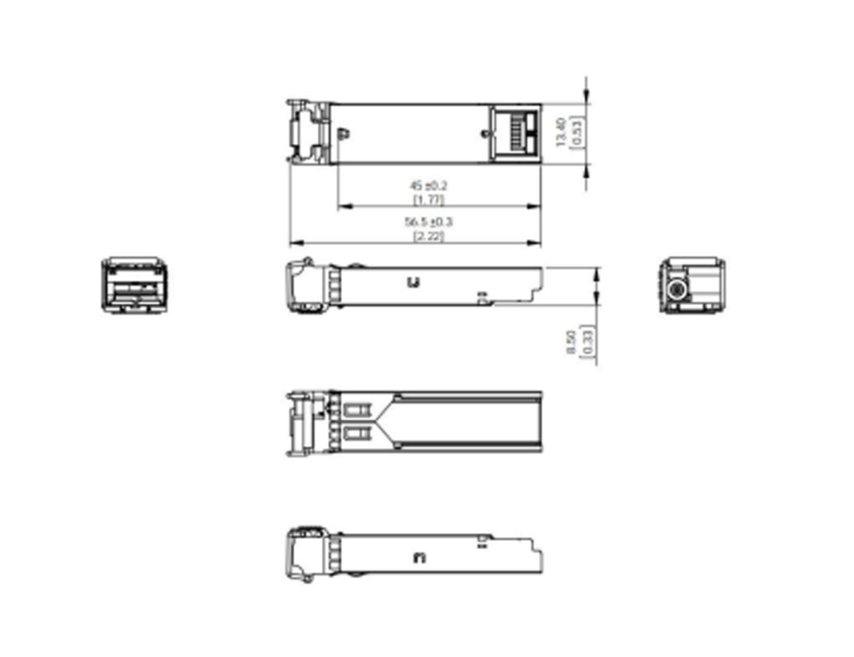 GSFP-1310-20-SMF TSFP-850-MMF dimensions