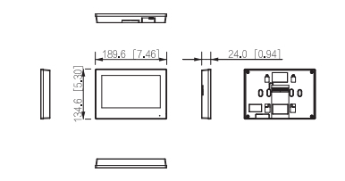 VTH2123GW-W-S2 dimensioni