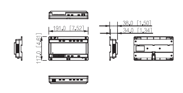 VTNC2113C dimensioni