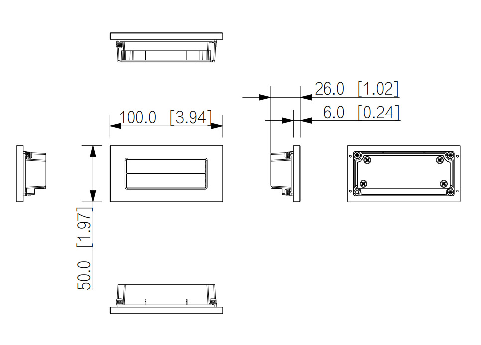 VTO4202F-MDB4 dimensions