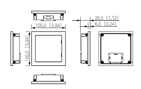 VTO4202FB-MI dimensions