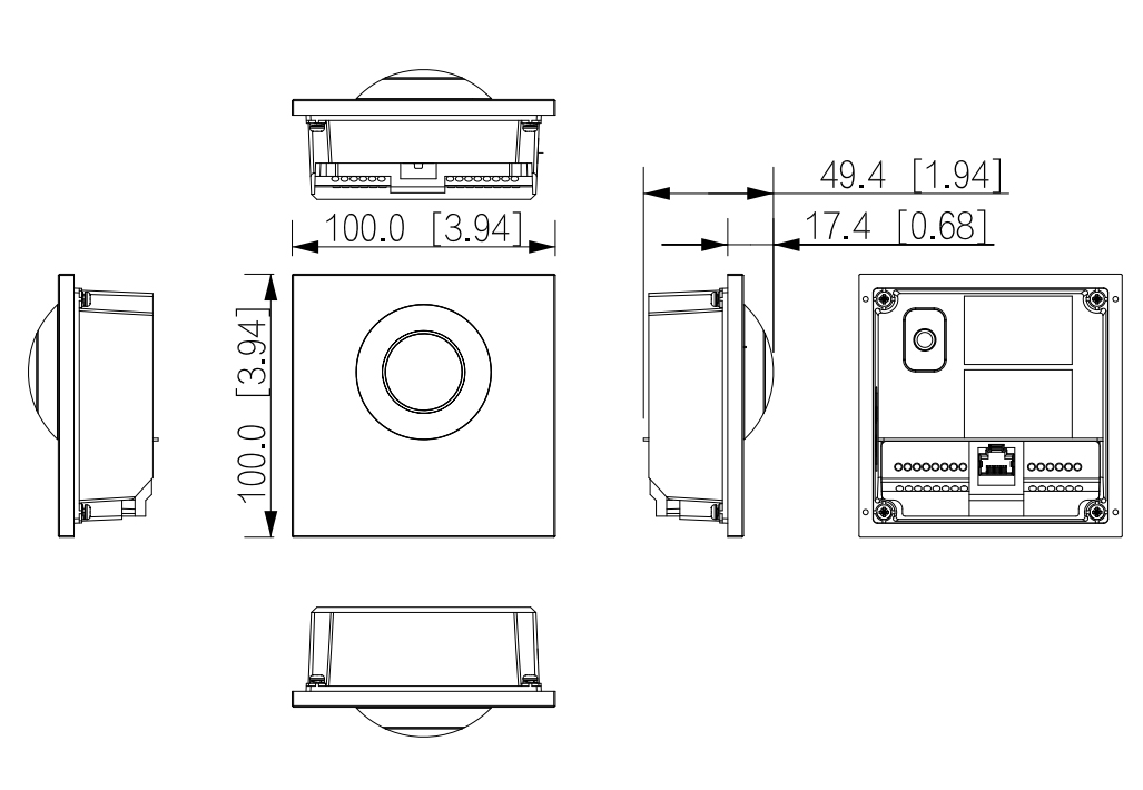 VTO4202FB-P-S3 dimensioni