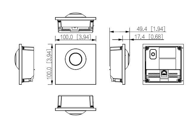 VTO4202FB-P1 dimensioni