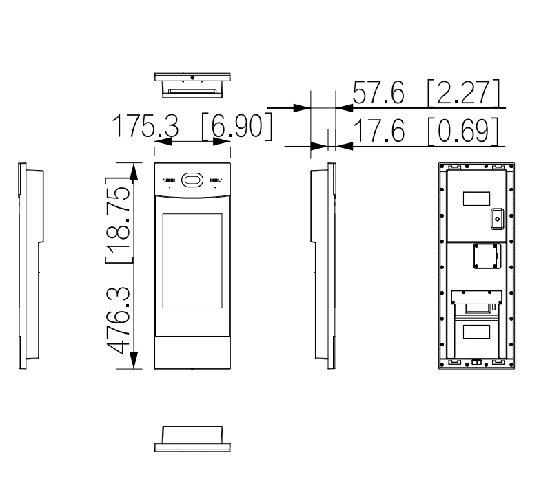 VTO9541D-S3 dimensioni