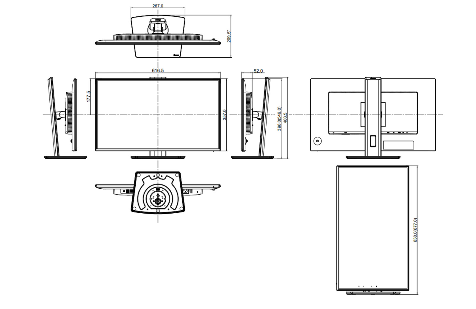 XB2792HSU-B1 dimensions