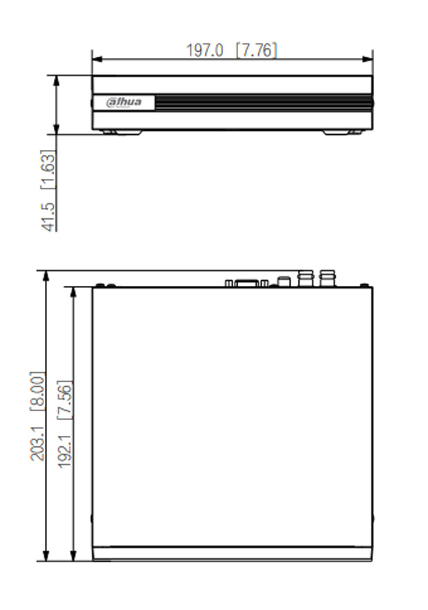 XVR1B04H-I dimensioni