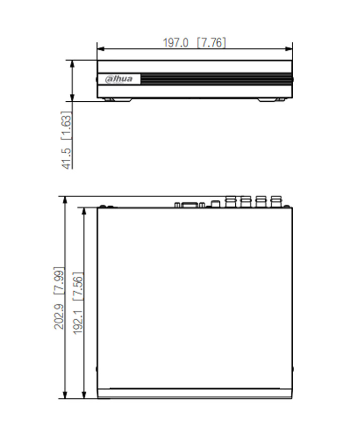 XVR1B08H-I dimensioni