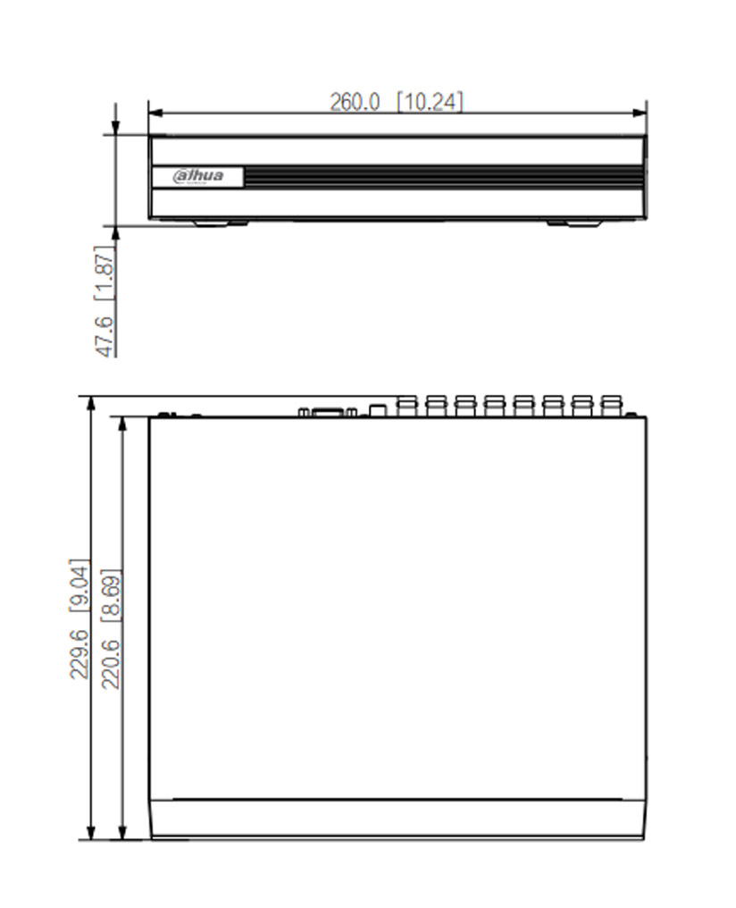 XVR1B16-I dimensions