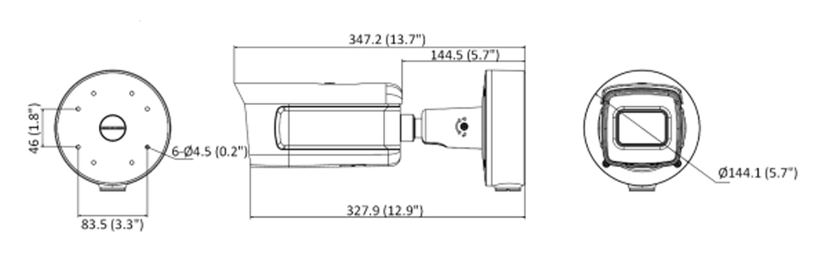 iDS-2CD7A86G0-IZHS(8-32mm) dimensioni