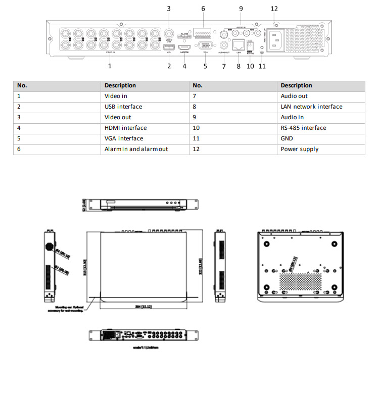 iDS-7216HUHI-M2-PXT-4A+4-1ALM dimensioni